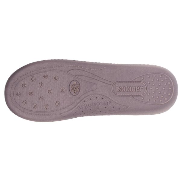 Isotoner - Chaussons Mules Femme Taupe Flamand rose – Image 3