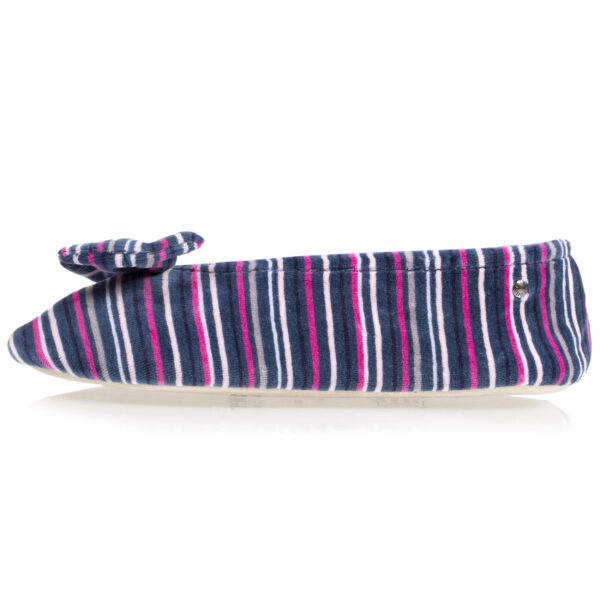 Isotoner - Chaussons ballerines Femme Rayures Bleues – Image 2