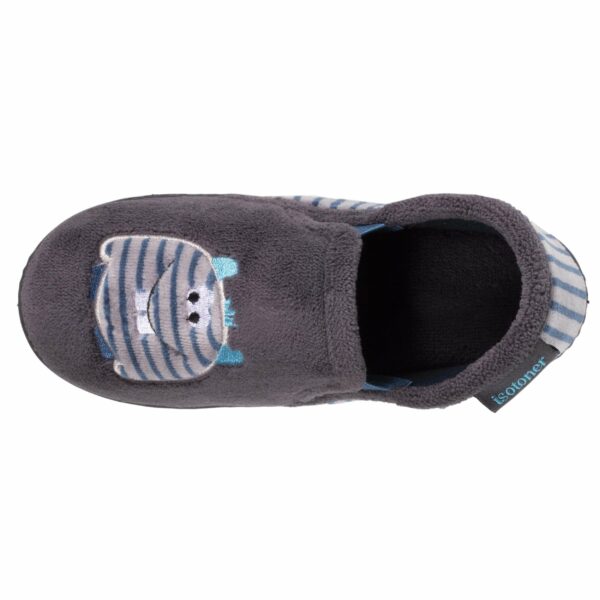 Isotoner - Chaussons mocassins Enfant Monstre rayé