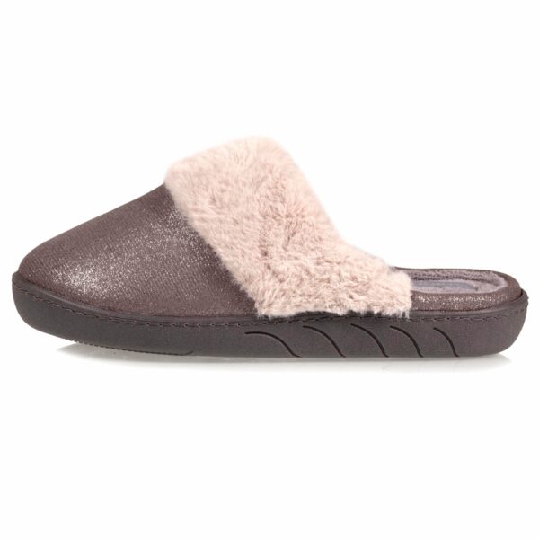 Isotoner - Chaussons mules Junior Gris Irisé – Image 2