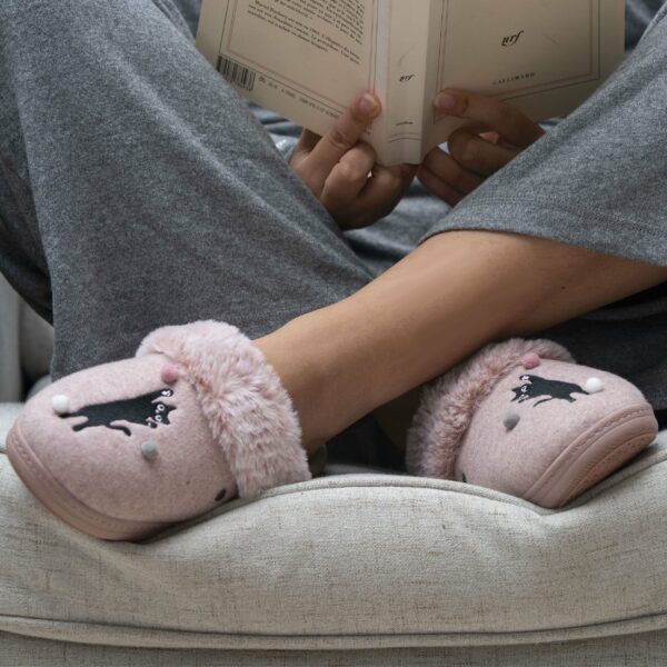 Isotoner - Chaussons mules Femme Rose chiné