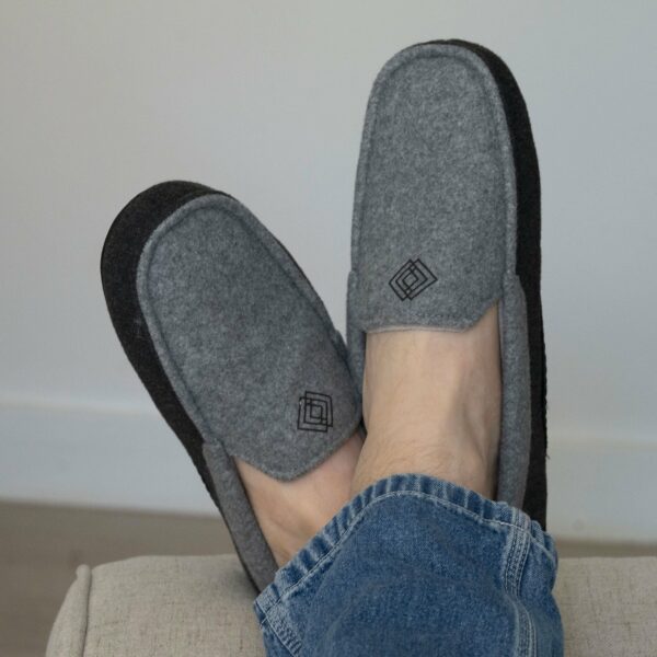 Isotoner - Chaussons mocassins Homme Dégradé gris