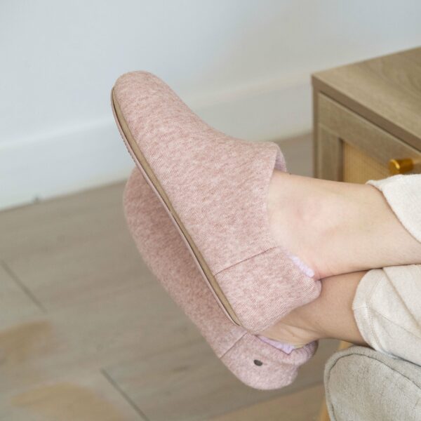 Isotoner - Chaussons botillons bas Femme Rose chiné